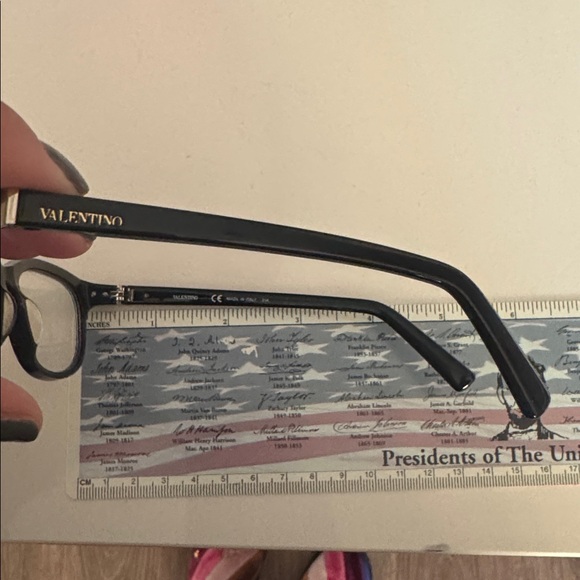 Valentino Women's Black Glasses with Case - Picture 7 of 8